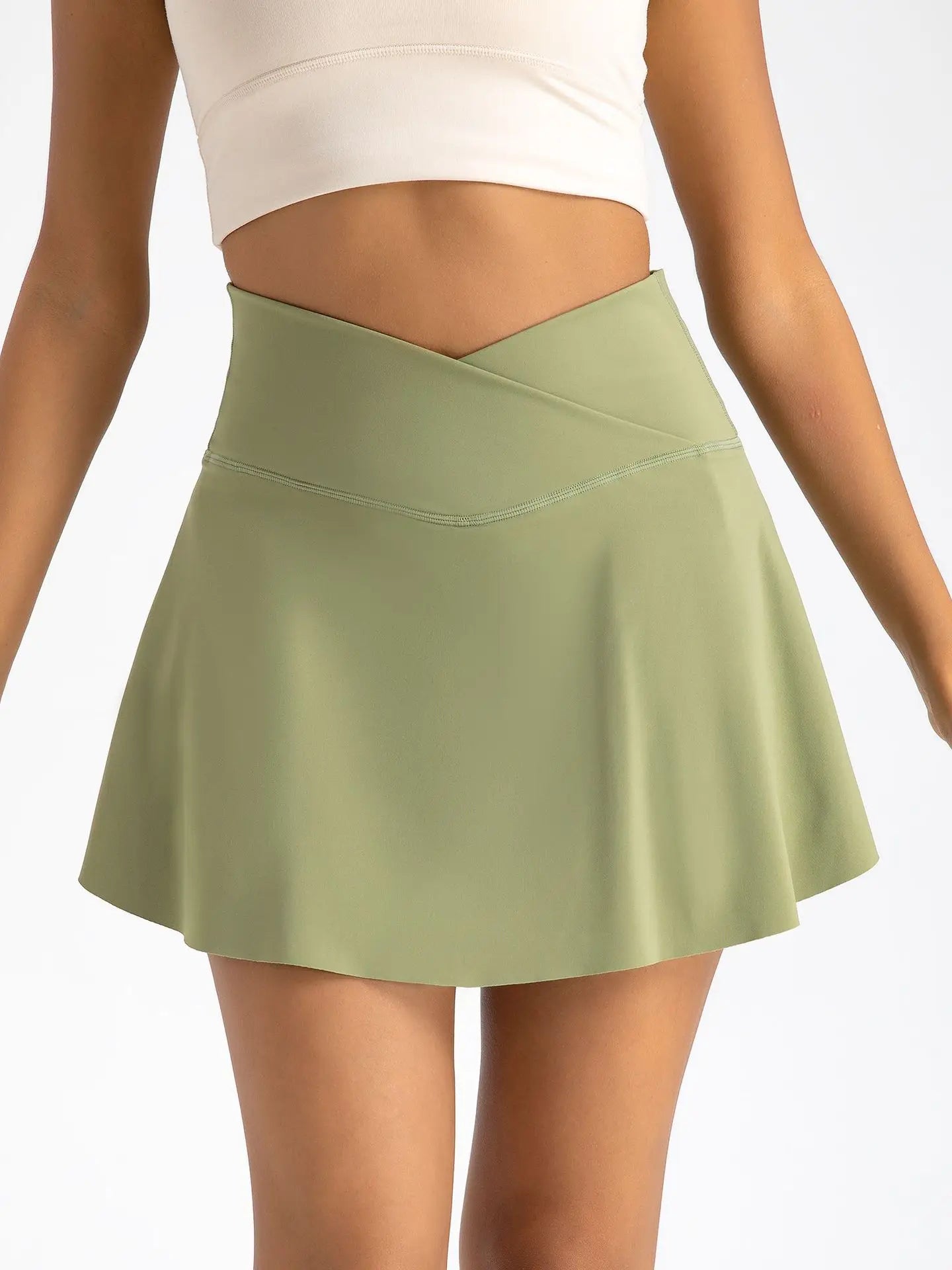 Women Tennis Skirts With Shorts High Waist Inner Pocket