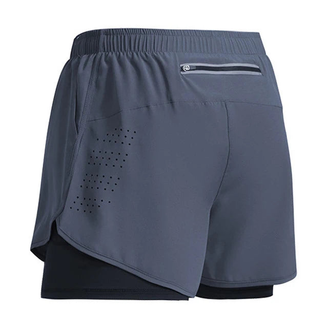 Men Sportswear Double-deck Training Short