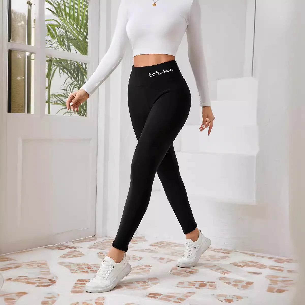 Women Plush Lined Thermal Leggings