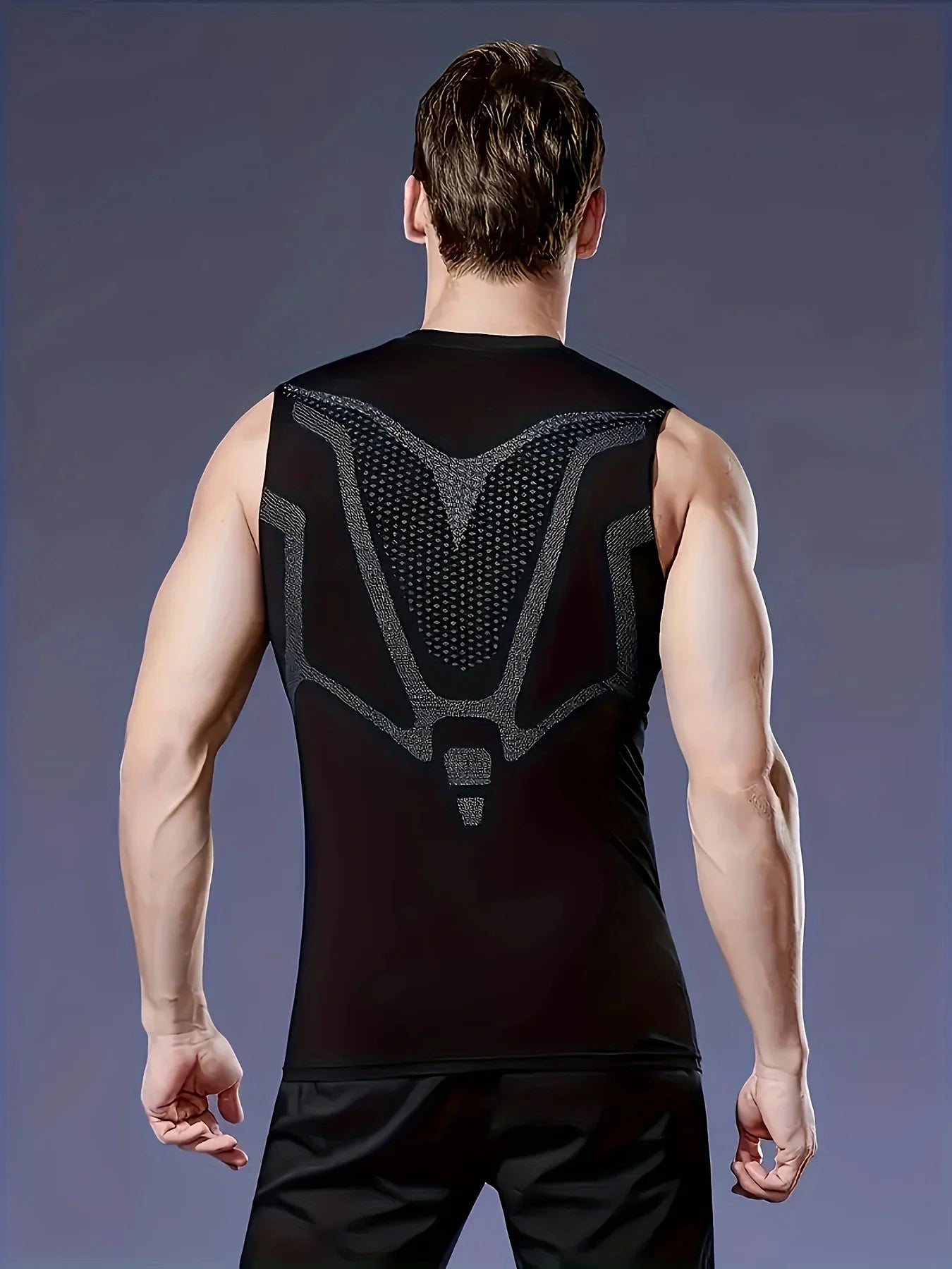 Men Sleeveless Quick Dry Compression Tank Top