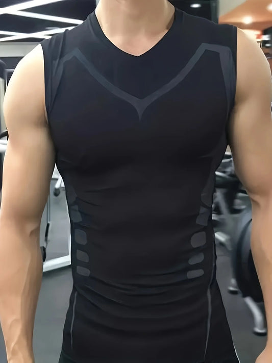 Men Sleeveless Quick Dry Compression Tank Top