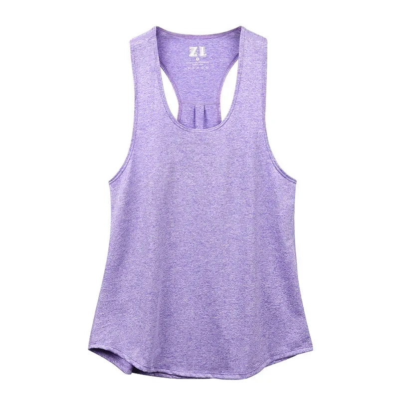 Women Sleeveless Racerback Yoga Tank Top