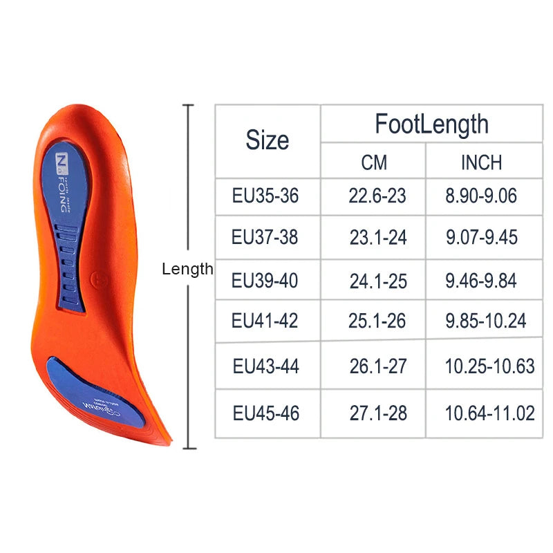 Orthotic Insole Arch Support Flatfoot Running Insoles