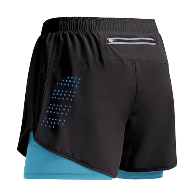 Men Sportswear Double-deck Training Short