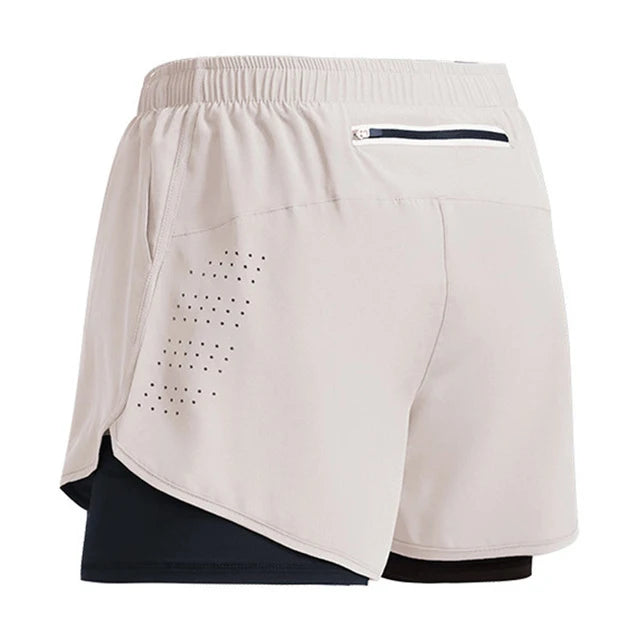 Men Sportswear Double-deck Training Short