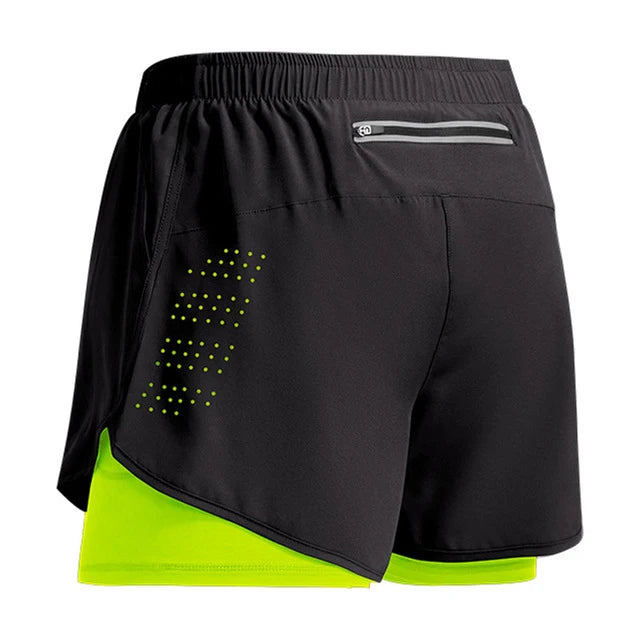 Men Sportswear Double-deck Training Short