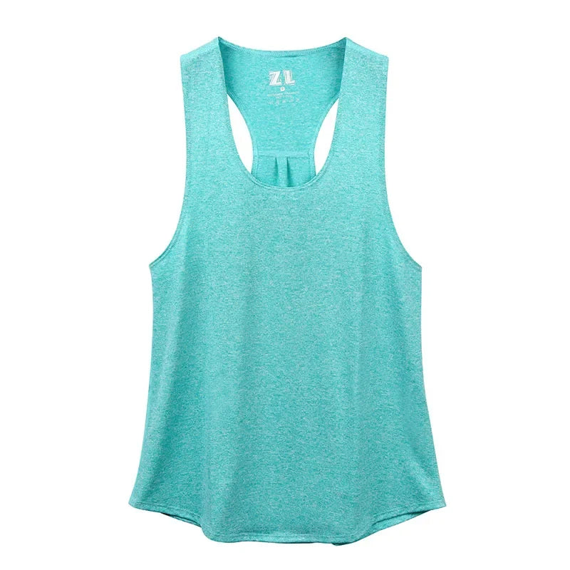 Women Sleeveless Racerback Yoga Tank Top