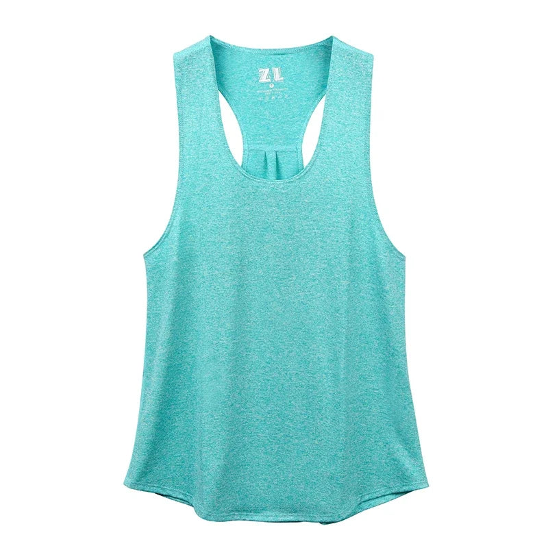 Women Sleeveless Racerback Yoga Tank Top