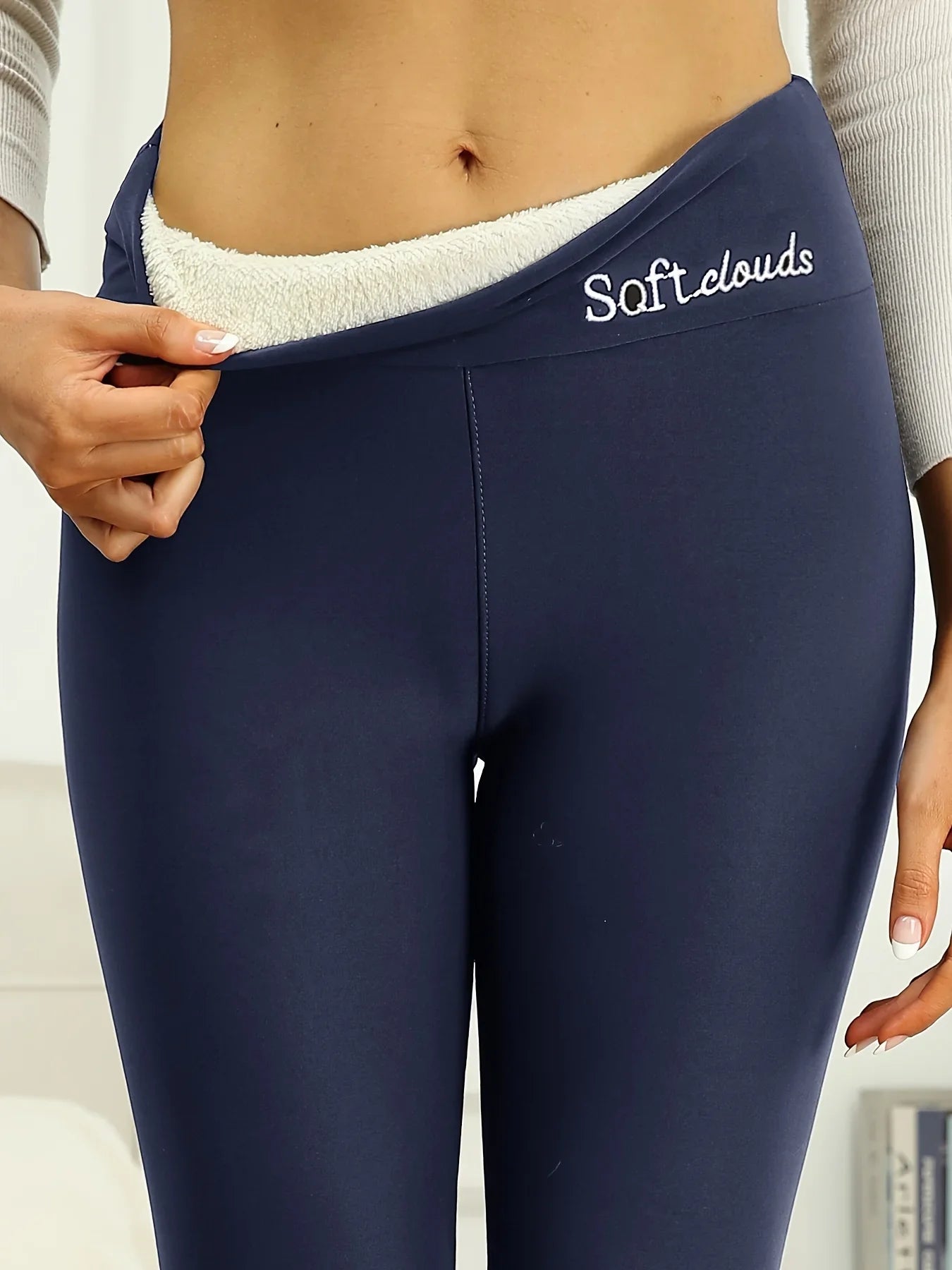 Women Plush Lined Thermal Leggings