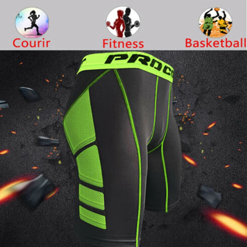 Men Compression Gym Shorts