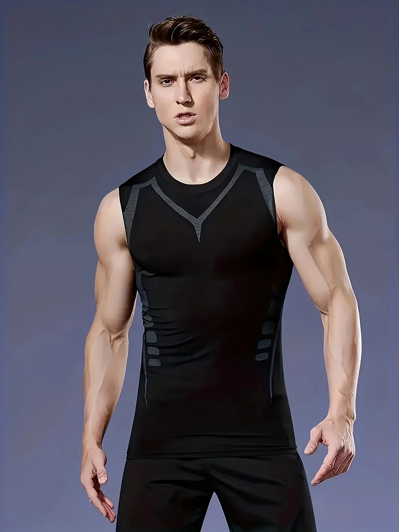 Men Sleeveless Quick Dry Compression Tank Top