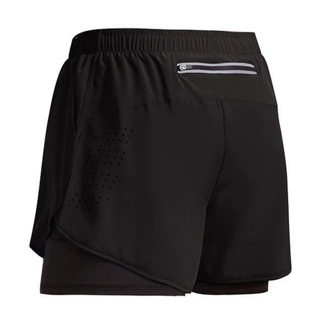 Men Sportswear Double-deck Training Short