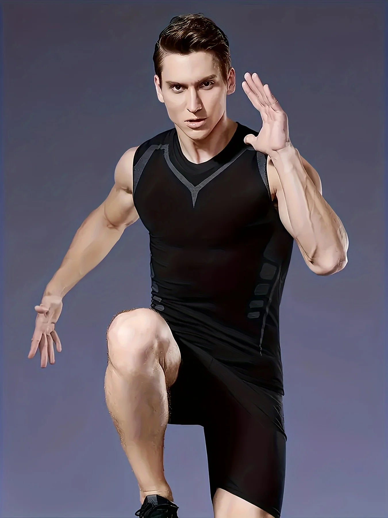 Men Sleeveless Quick Dry Compression Tank Top